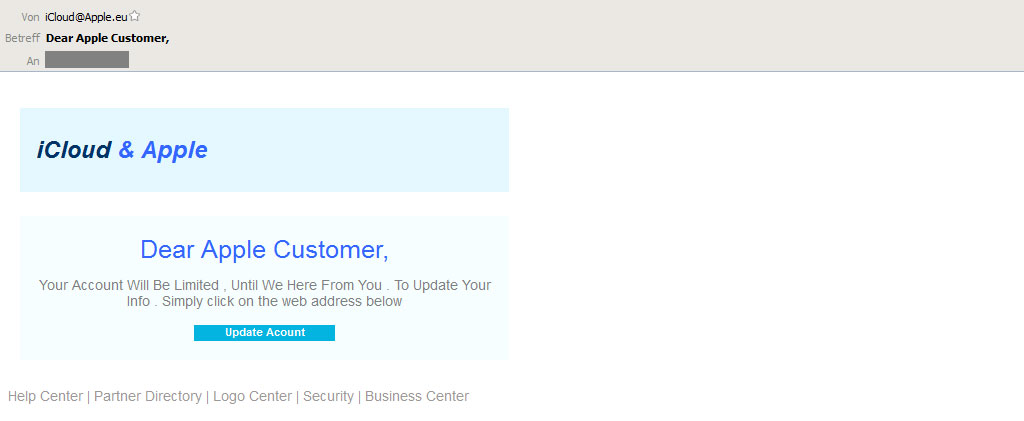 Phishing E-Mails erkennen