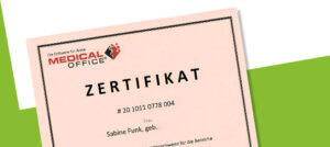 Grafik News Teaser Medical Office Zertifikat