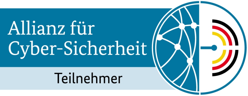 Grafik Logo Allianz für Cyber-Sicherheit Teilnehmer